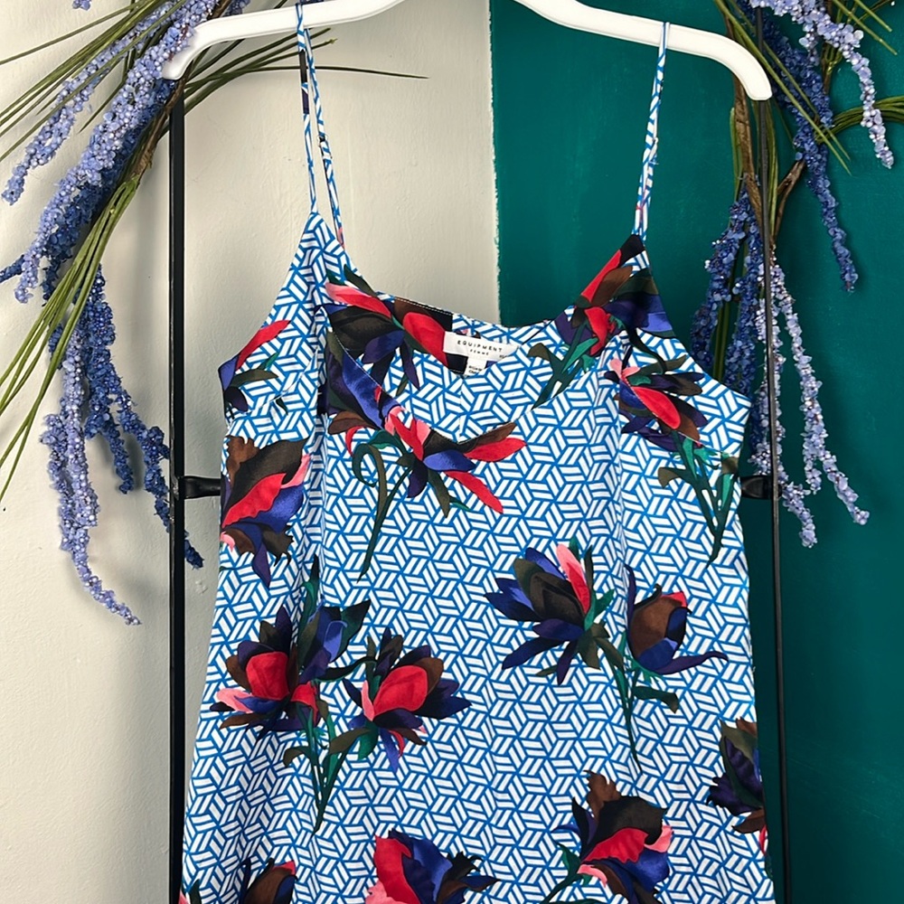 Equipment women’s size XS floral silk midi dress - Picture 3 of 9
